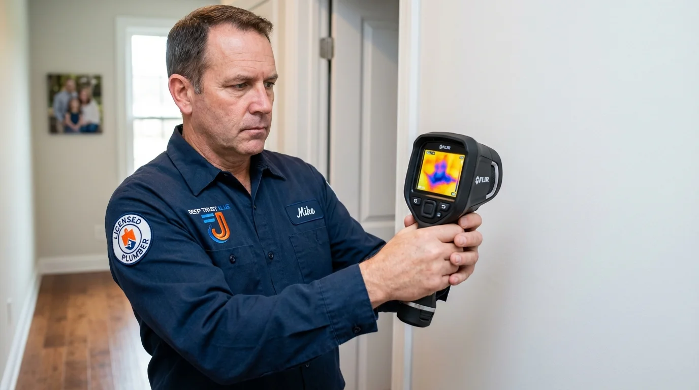 Thermal imaging leak detection by Johns Plumbing LLC in Suamico